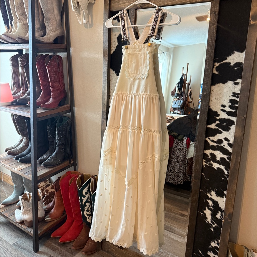 Lace overall dress